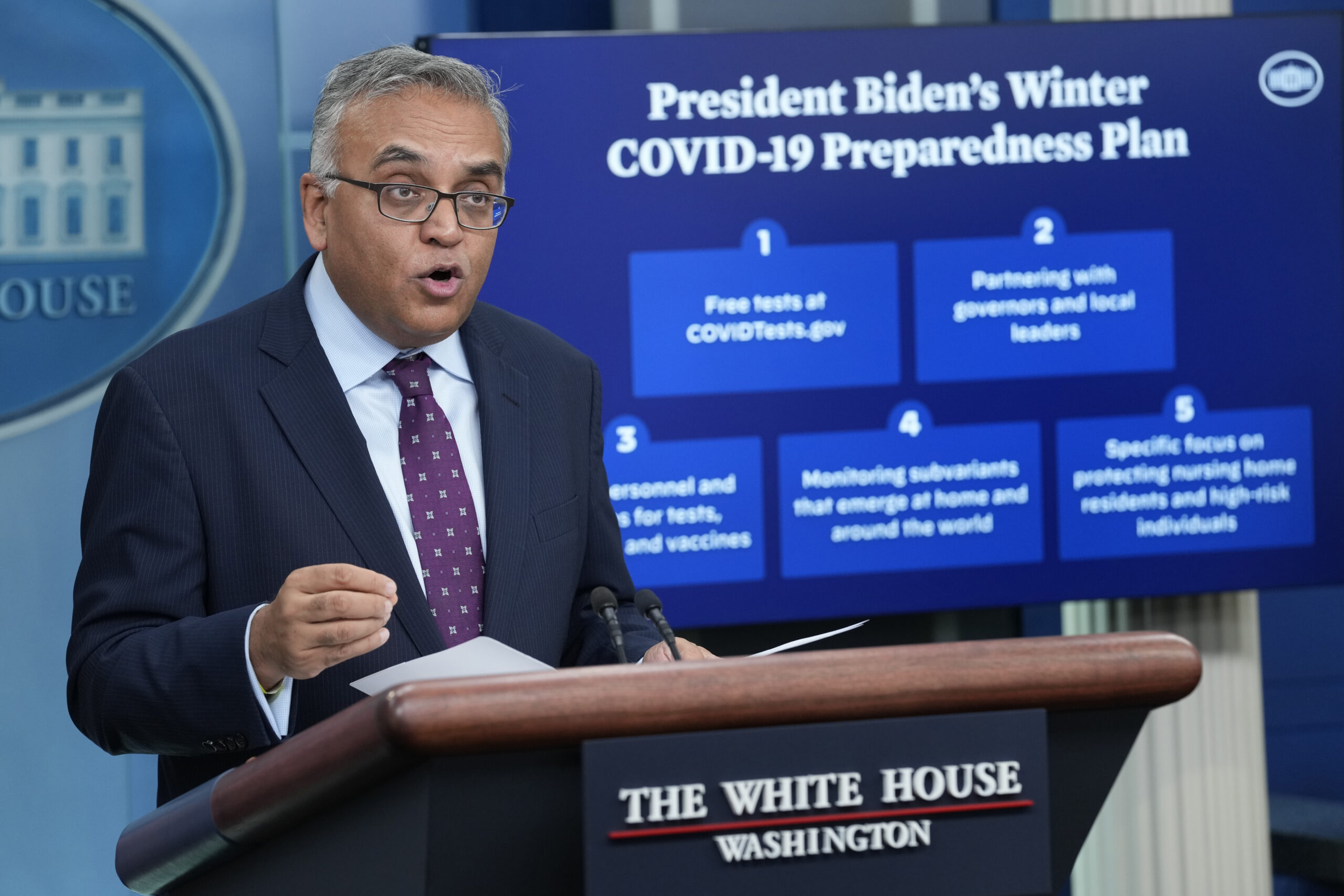 White House reveals winter COVID plans; more free COVID tests available